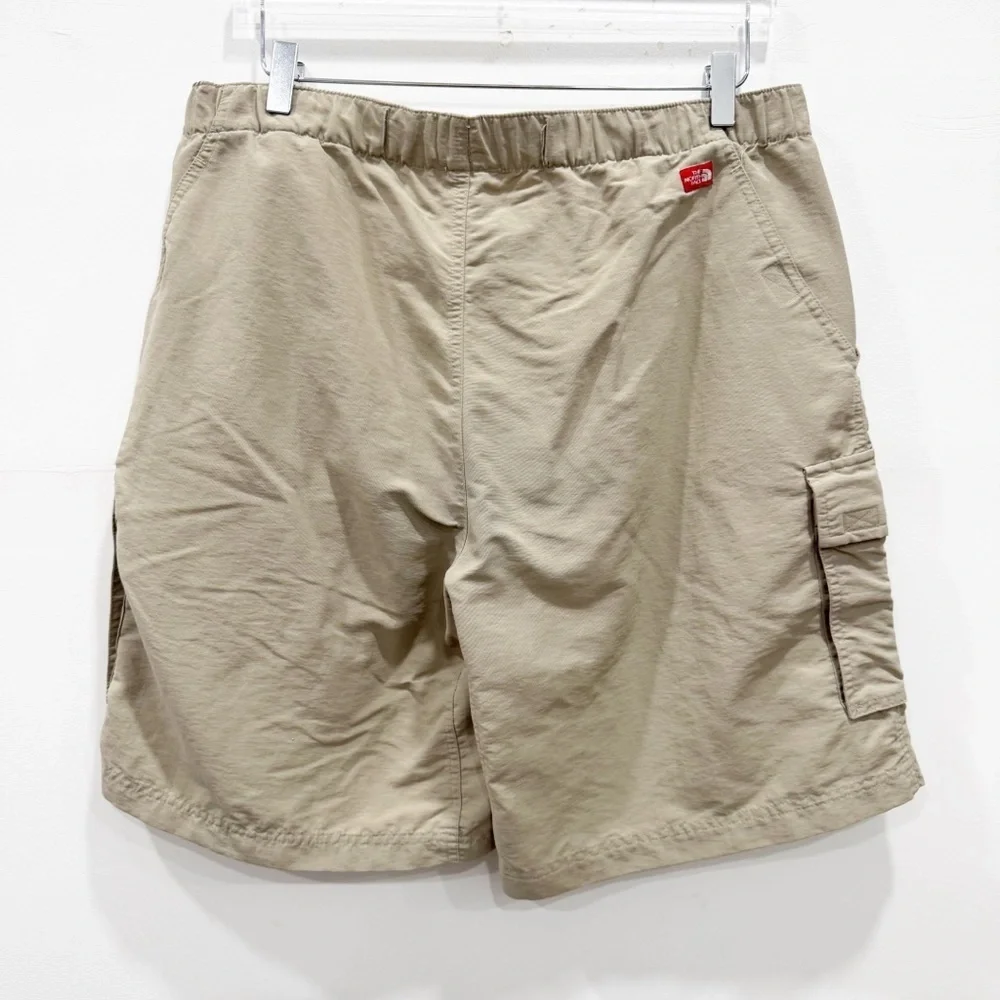 The North Face Khaki Cargo Shorts Outdoor Hiking Camping Casual